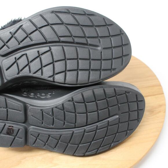 OOFOS Shoes Womens 9 OOcoozie Mule Slip On Clog Black Slippers Recovery Casual - Picture 6 of 9